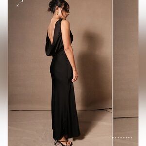 Meshki Black Elegant Evening Dress